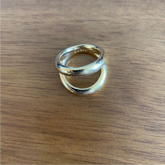 J Crew Gold color ring Impeccable condition size 7 - Picture 3 of 7